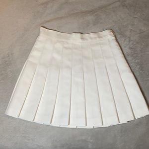 White American Apparel tennis skirt
